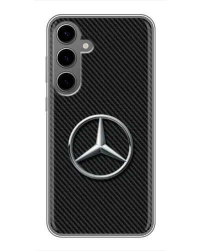 Чехол для Samsung Galaxy S24 Plus с картинкой «Карбоновый Mercedes стиль» Чехол для Samsung Galaxy S24 Plus с картинкой «Карбоновый Mercedes стиль»
