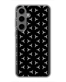 Чехол для Samsung Galaxy S24 Plus с картинкой «Mercedes паттерн звезд»