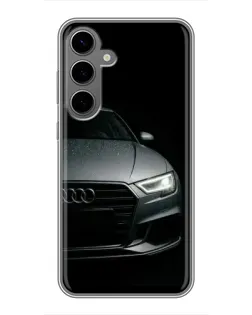 Чехол для Samsung Galaxy S24 Plus с картинкой «Audi — детализация кузова» Чехол для Samsung Galaxy S24 Plus с картинкой «Audi — детализация кузова»
