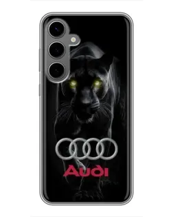 Чехол для Samsung Galaxy S24 Plus с картинкой «Пантера и Audi»