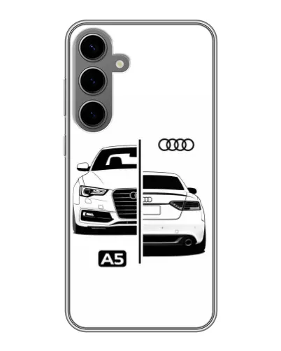 Чехол для Samsung Galaxy S24 Plus с картинкой «Audi — контрастный дизайн» Чехол для Samsung Galaxy S24 Plus с картинкой «Audi — контрастный дизайн»