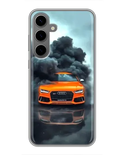 Чехол для Samsung Galaxy S24 Plus с картинкой «Audi в облаках дыма» Чехол для Samsung Galaxy S24 Plus с картинкой «Audi в облаках дыма»