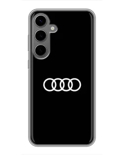 Чехол для Samsung Galaxy S24 Plus с картинкой «Audi White Logo»