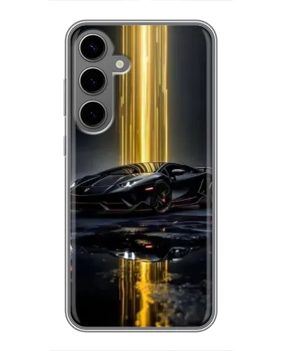 Чехол для Samsung Galaxy S24 Plus с картинкой «Ночной Lamborghini драйв» Чехол для Samsung Galaxy S24 Plus с картинкой «Ночной Lamborghini драйв»