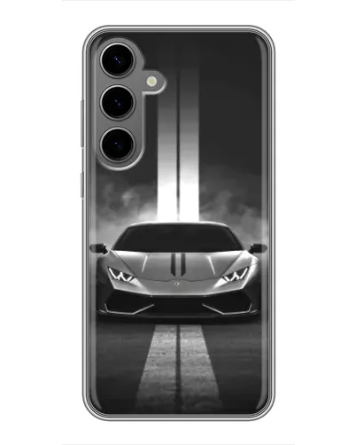 Чехол для Samsung Galaxy S24 Plus с картинкой «Lamborghini симметрия дорог» Чехол для Samsung Galaxy S24 Plus с картинкой «Lamborghini симметрия дорог»