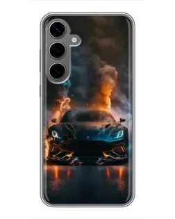 Чехол для Samsung Galaxy S24 Plus с картинкой «Lamborghini дымная эстетика» Чехол для Samsung Galaxy S24 Plus с картинкой «Lamborghini дымная эстетика»
