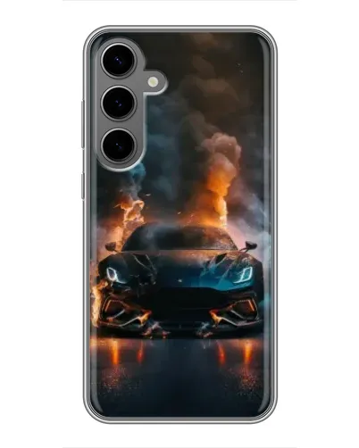 Чехол для Samsung Galaxy S24 Plus с картинкой «Lamborghini дымная эстетика» Чехол для Samsung Galaxy S24 Plus с картинкой «Lamborghini дымная эстетика»