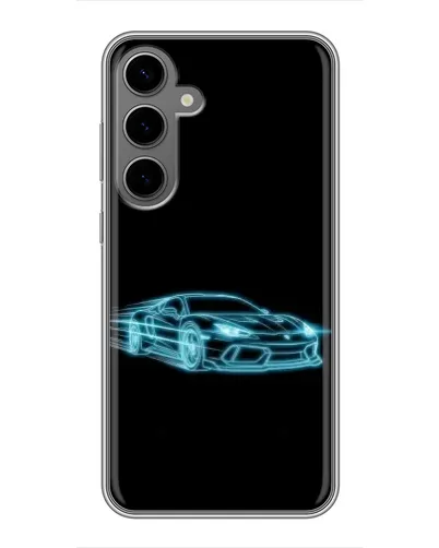 Чехол для Samsung Galaxy S24 Plus с картинкой «Неоновый контур Lamborghini» Чехол для Samsung Galaxy S24 Plus с картинкой «Неоновый контур Lamborghini»
