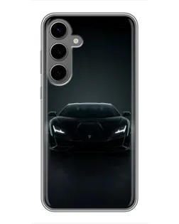 Чехол для Samsung Galaxy S24 Plus с картинкой «Черный Lamborghini Aventador» Чехол для Samsung Galaxy S24 Plus с картинкой «Черный Lamborghini Aventador»