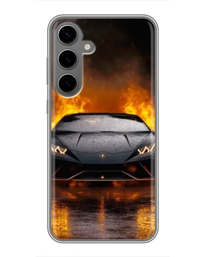 Чехол для Samsung Galaxy S24 Plus с картинкой «Lamborghini в огне» Чехол для Samsung Galaxy S24 Plus с картинкой «Lamborghini в огне»