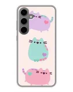 Чохол для Samsung Galaxy S24 Plus з картинкою «Pusheen тріо» Чохол для Samsung Galaxy S24 Plus з картинкою «Pusheen тріо»