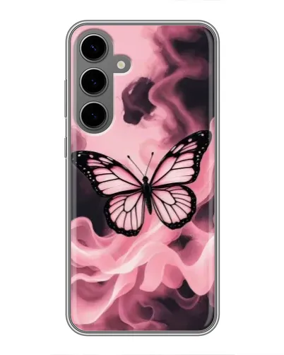Чехол для Samsung Galaxy S24 Plus с картинкой «Бабочка в дыму»