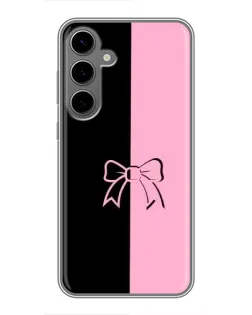 Чехол для Samsung Galaxy S24 Plus с картинкой «Половинки банта»