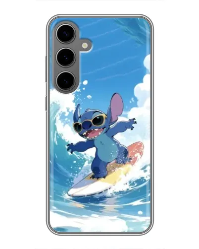 Чехол для Samsung Galaxy S24 Plus с картинкой «Стич на волне» Чехол для Samsung Galaxy S24 Plus с картинкой «Стич на волне»