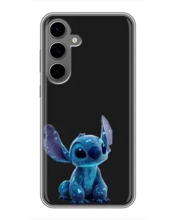 Чехол для Samsung Galaxy S24 Plus с картинкой «Стич на черном» Чехол для Samsung Galaxy S24 Plus с картинкой «Стич на черном»