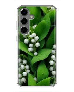 Чехол для Samsung Galaxy S24 Plus с картинкой «Ландыши в зелени»