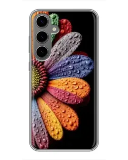 Чехол для Samsung Galaxy S24 Plus с картинкой «Радужный цветок»