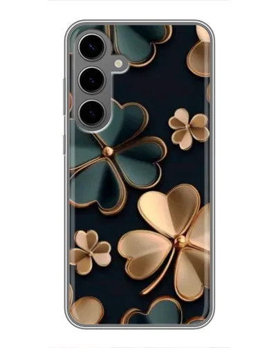 Чохол для Samsung Galaxy S24 Plus з картинкою «Конюшина в золоті» Чохол для Samsung Galaxy S24 Plus з картинкою «Конюшина в золоті»