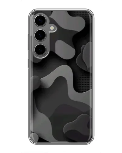 Чехол для Samsung Galaxy S24 Plus с картинкой «Темный абстрактный камуфляж» Чехол для Samsung Galaxy S24 Plus с картинкой «Темный абстрактный камуфляж»