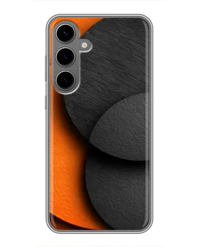 Чехол для Samsung Galaxy S24 Plus с картинкой «Геометрия оранжевых кругов» Чехол для Samsung Galaxy S24 Plus с картинкой «Геометрия оранжевых кругов»