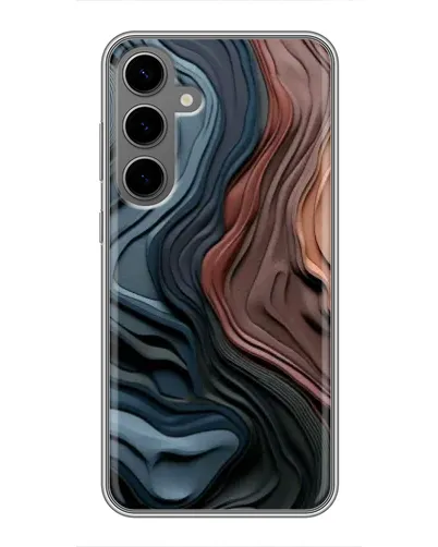 Чехол для Samsung Galaxy S24 Plus с картинкой «Цветные волны каньона» Чехол для Samsung Galaxy S24 Plus с картинкой «Цветные волны каньона»