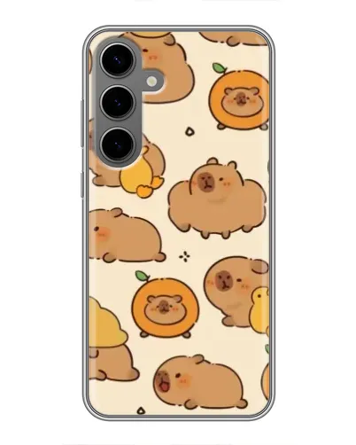 Чехол для Samsung Galaxy S24 Plus с картинкой «Капибары с апельсинами» Чехол для Samsung Galaxy S24 Plus с картинкой «Капибары с апельсинами»