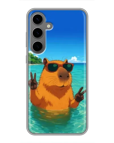 Чехол для Samsung Galaxy S24 Plus с картинкой «Морская капибара» Чехол для Samsung Galaxy S24 Plus с картинкой «Морская капибара»