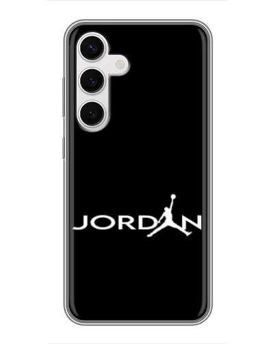 Чехол для Samsung Galaxy S24 с картинкой «Jordan White Logo» Чехол для Samsung Galaxy S24 с картинкой «Jordan White Logo»