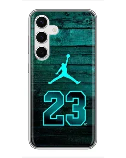 Чехол для Samsung Galaxy S24 с картинкой «Jordan Cyan 23» Чехол для Samsung Galaxy S24 с картинкой «Jordan Cyan 23»