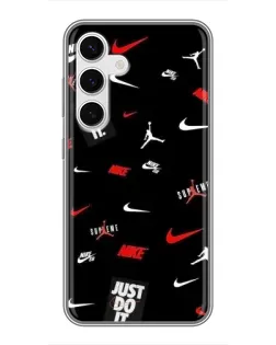 Чехол для Samsung Galaxy S24 с картинкой «Nike Mix Pattern» Чехол для Samsung Galaxy S24 с картинкой «Nike Mix Pattern»