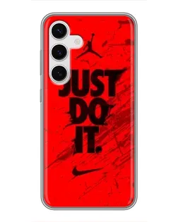 Чехол для Samsung Galaxy S24 с картинкой «Nike Just Do It» Чехол для Samsung Galaxy S24 с картинкой «Nike Just Do It»