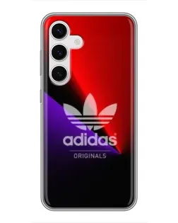 Чехол для Samsung Galaxy S24 с картинкой «Adidas Red Neon»
