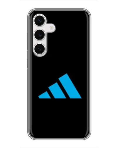 Чехол для Samsung Galaxy S24 с картинкой «Adidas Cyan Logo»