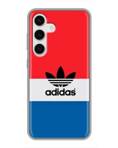 Чехол для Samsung Galaxy S24 с картинкой «Ретро блоки Adidas»