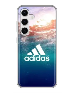 Чехол для Samsung Galaxy S24 с картинкой «Океанская глубина адидас» Чехол для Samsung Galaxy S24 с картинкой «Океанская глубина адидас»