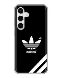 Чехол для Samsung Galaxy S24 с картинкой «Adidas с диагональными полосами»