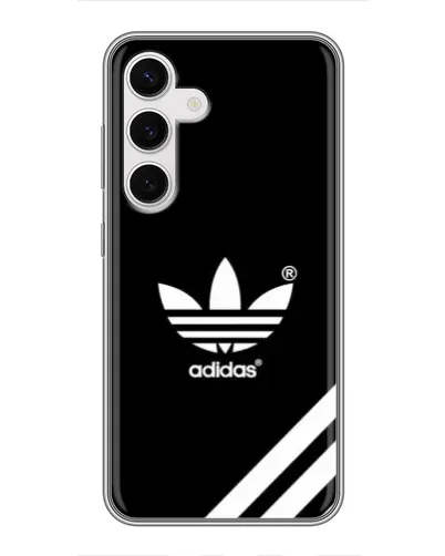 Чехол для Samsung Galaxy S24 с картинкой «Adidas с диагональными полосами»