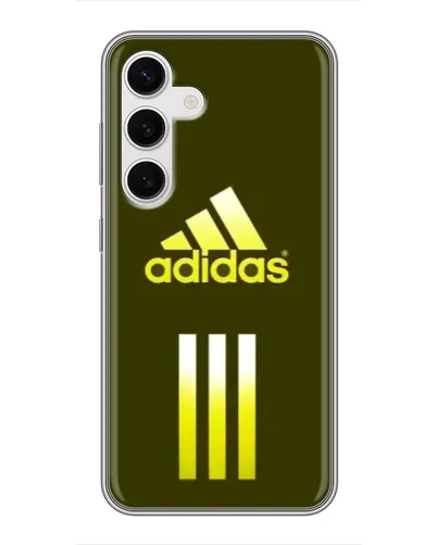 Чехол для Samsung Galaxy S24 с картинкой «Оливковый градиент Adidas»
