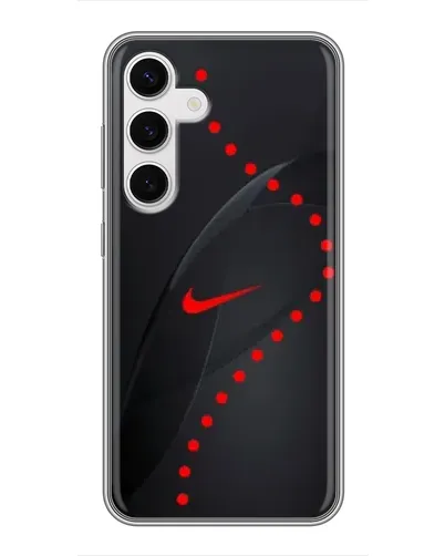 Чехол для Samsung Galaxy S24 с картинкой «Абстрактный дизайн Nike»