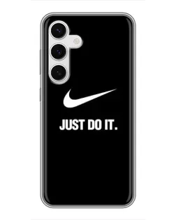 Чехол для Samsung Galaxy S24 с картинкой «Классический принт Nike»