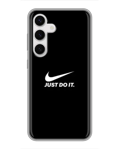 Чехол для Samsung Galaxy S24 с картинкой «Минимализм от Nike»