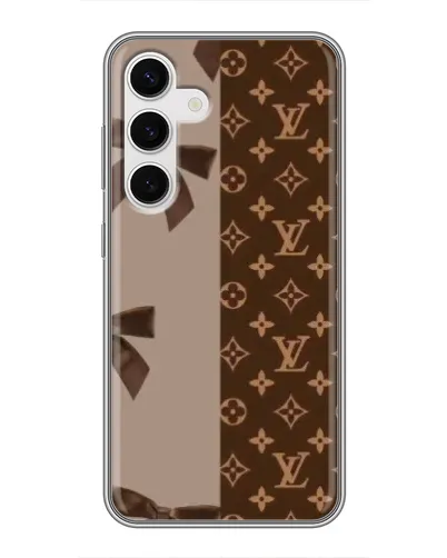 Чехол для Samsung Galaxy S24 с картинкой «Louis Vuitton — банты»