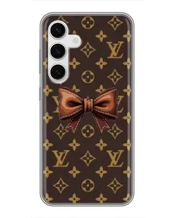 Чехол для Samsung Galaxy S24 с картинкой «LV с бантом» Чехол для Samsung Galaxy S24 с картинкой «LV с бантом»