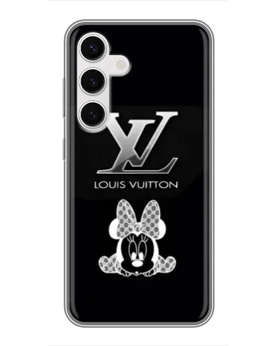 Чехол для Samsung Galaxy S24 с картинкой «LV и Минни Маус»