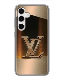 Чехол для Samsung Galaxy S24 с картинкой «LV — золотое сияние» Чехол для Samsung Galaxy S24 с картинкой «LV — золотое сияние»