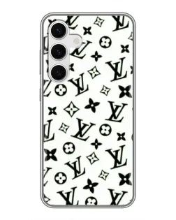 Чехол для Samsung Galaxy S24 с картинкой «Монохромный хаос LV» Чехол для Samsung Galaxy S24 с картинкой «Монохромный хаос LV»