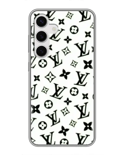 Чехол для Samsung Galaxy S24 с картинкой «Монохромный хаос LV»