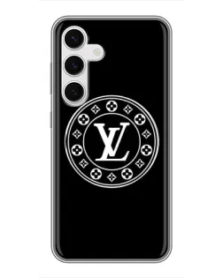 Чехол для Samsung Galaxy S24 с картинкой «LV — печать стиля» Чехол для Samsung Galaxy S24 с картинкой «LV — печать стиля»