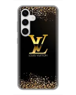 Чехол для Samsung Galaxy S24 с картинкой «LV — золотые искры» Чехол для Samsung Galaxy S24 с картинкой «LV — золотые искры»