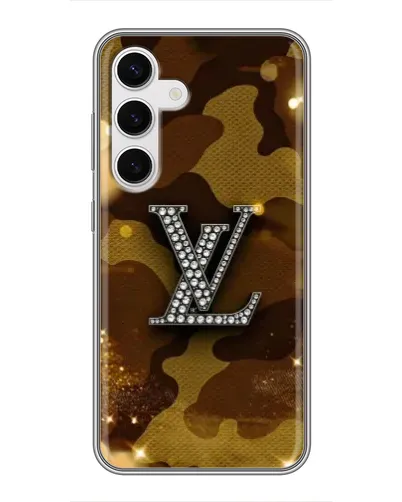 Чехол для Samsung Galaxy S24 с картинкой «Камуфляжный Louis Vuitton»